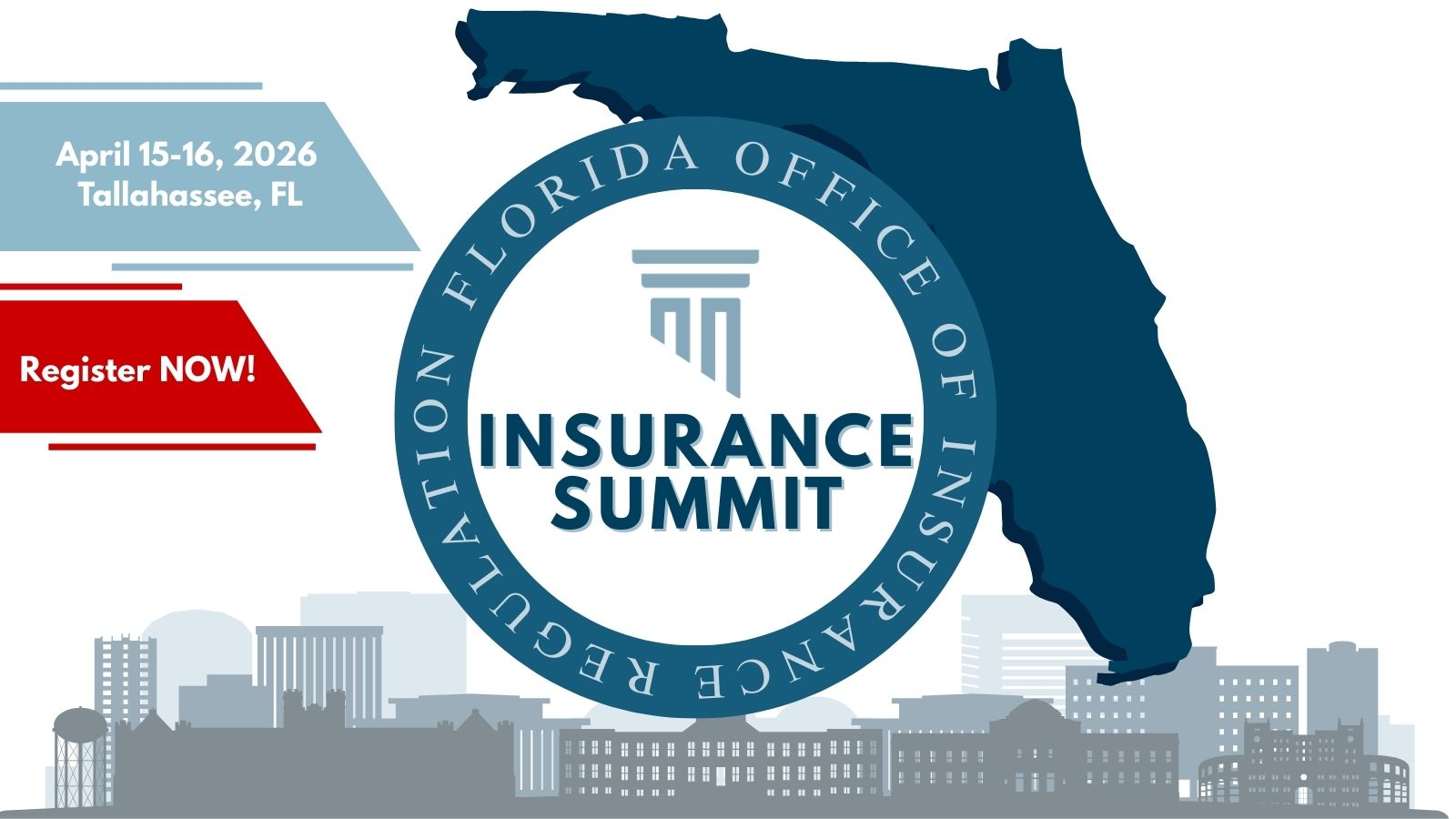 Save the date post card for Insurance Summit on April 14th to 15th